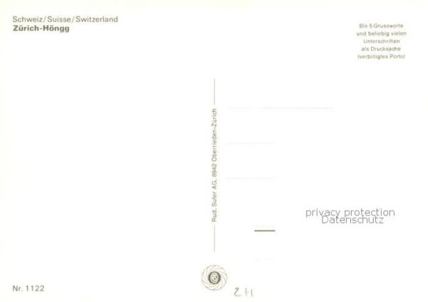 Hoengg Zuerich Strassenpartien Kirche – Bild 2