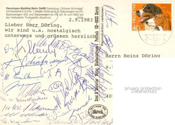 Balsthal SO Oensingen Balsthal Bahn Dampfzug Chluse – Bild 2