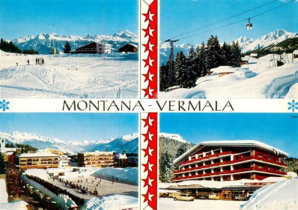 Montana-Vermala Le Weisshorn et l’hotel du Lac La Patin