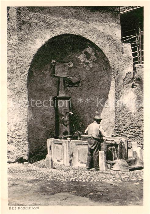 Poschiavo GR Brunnen