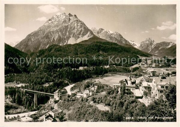 Schuls GR Panorama mit Pisocgruppe
