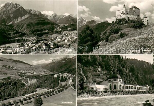 Bad Scuol Panorama Schloss Tarasp Vulpera Trinkha