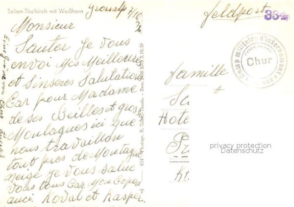 Safien Thalkirch GR mit Weisshorn – Bild 2