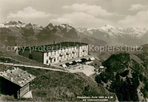 Stanserhorn NW mit Unterwaldneralpen Fliegeraufnahme