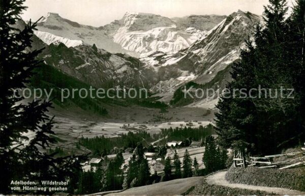 Adelboden Wildstrubel vom Hörnliweg gesehen