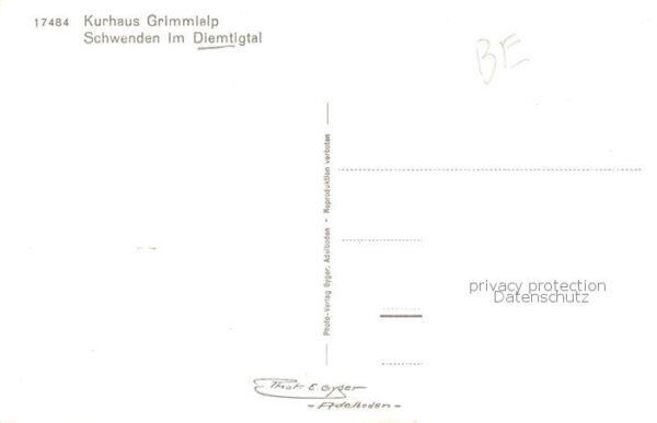 Schwenden Diemtigtal Kurhaus Grimmialp – Bild 2