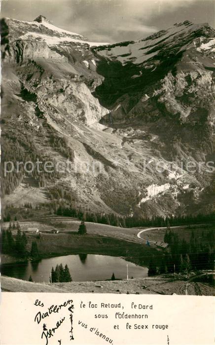 Les Diablerets VD Le lac Retaud Le Dard sous l'Bidenhorn