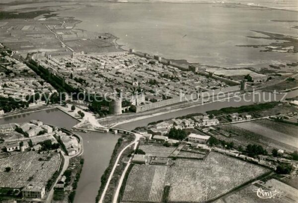 Aigues-Mortes 30 Vue generale aeriennesur la Cite ses re