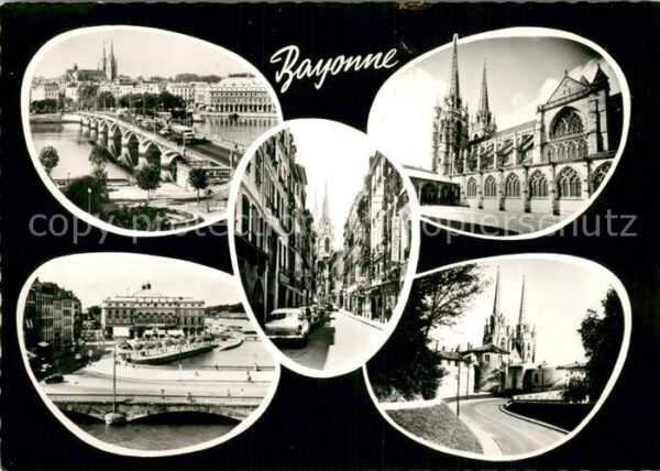Bayonne 64 Le Pont St Esprit La Cathedrale Rue Por
