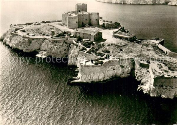 Marseille 13 Vue aerienne du Chateau d_If