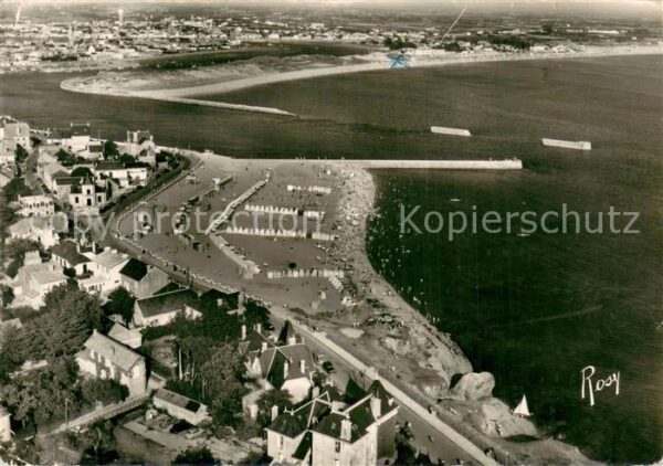 Croix de Vie Vendee Vue aérienne sur la plage et sur Saint