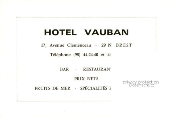 Brest 29 Hotel Vauban Restaurant – Bild 2