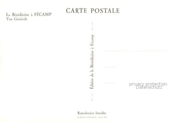 Fecamp 76 La Bénédictine Peinture Künstlerkarte – Bild 2