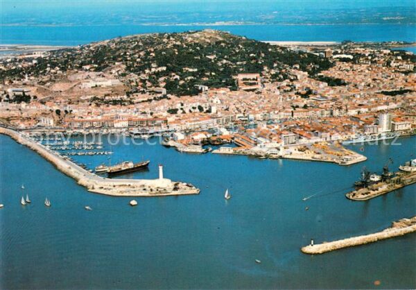 Sete Cette 34 Vue aérienne sur l ensemble de la ville