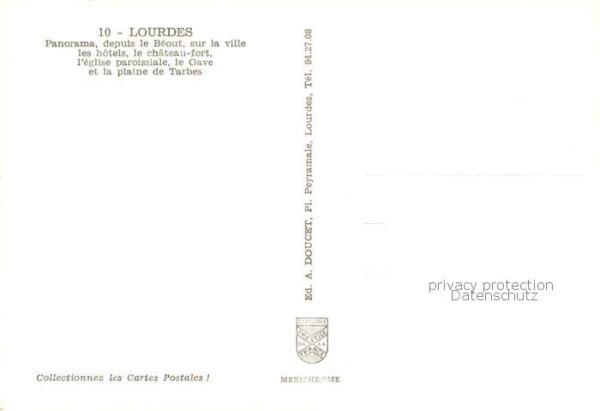 Lourdes Hautes Pyrenees le Béout Hôtels Chateau fort Eglise Gav – Bild 2