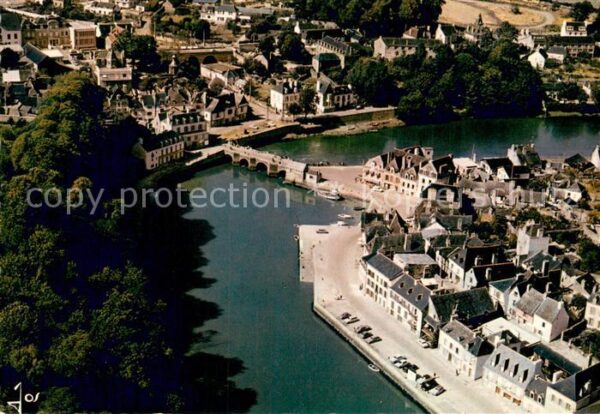 Auray 56 Quartier de Saint Goustan et le pont vu