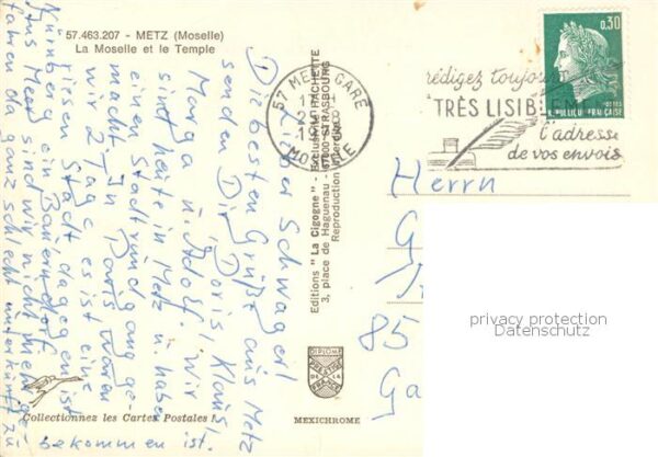 Metz  57 Moselle Fliegeraufnahme Mosel und Tempel – Bild 2
