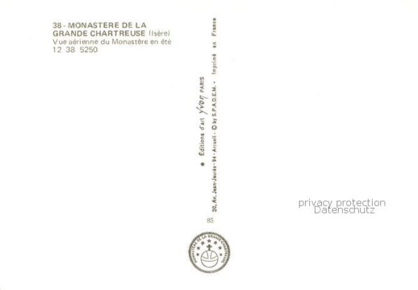 Grande Chartreuse 38 Fliegeraufnahme Monastere de la Grande – Bild 2