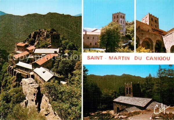 St Martin du Canigou Vue generale aerienne St Martin le Vieu