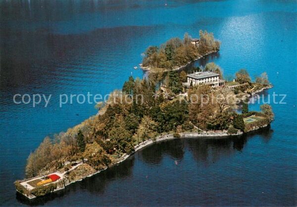 Isole di Brissago Lago Maggiore Fliegeraufnahme