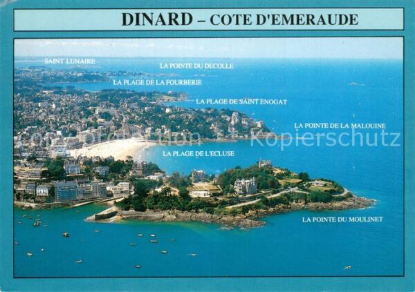 Dinard 35 La plage de l’Ecluse et la pointe de la