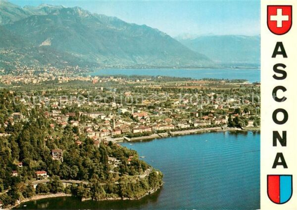 Ascona Lago Maggiore Fliegeraufnahme