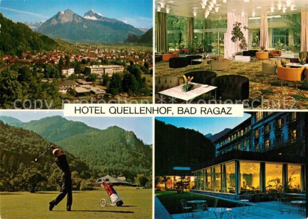 Bad Ragaz Ragatz SG Panorama Hotel Quellenhof Foyer Golfpla