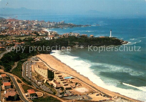 Anglet 64 La Pointe St Martin Dans le fond Biarri