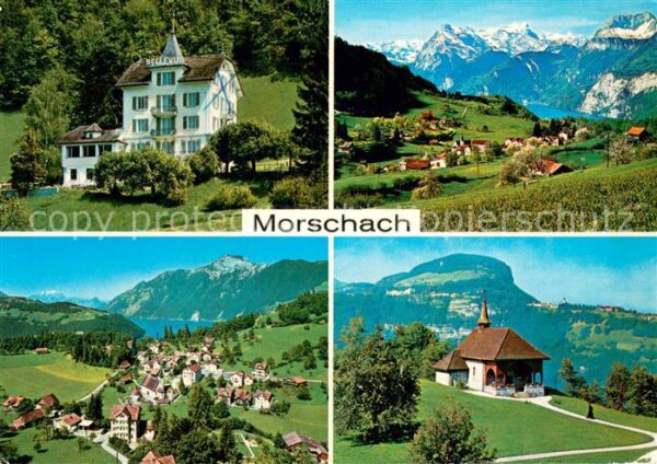 Morschach SZ Hotel Bellevue Panorama Fliegeraufnahme