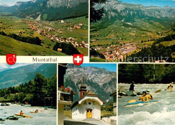 Muotathal Panorama Wildwasser Kanusport Kapelle
