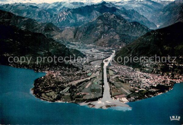Ascona Lago Maggiore Fliegeraufnahme mit Locarno Monte Bre u