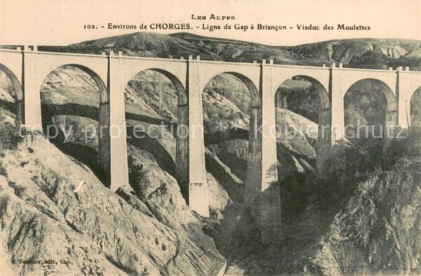 Chorges 05 Ligne de Gap a Briancon Viaduc des Moul
