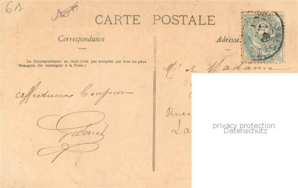 Grande Trappe Abbaye de la Soligny-la-Tr Le Monastere vu de la premiere cour – Bild 2