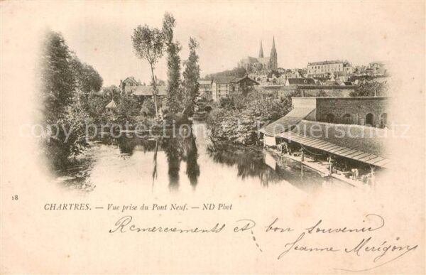 Chartres 28 Vue prise du Pont Neuf