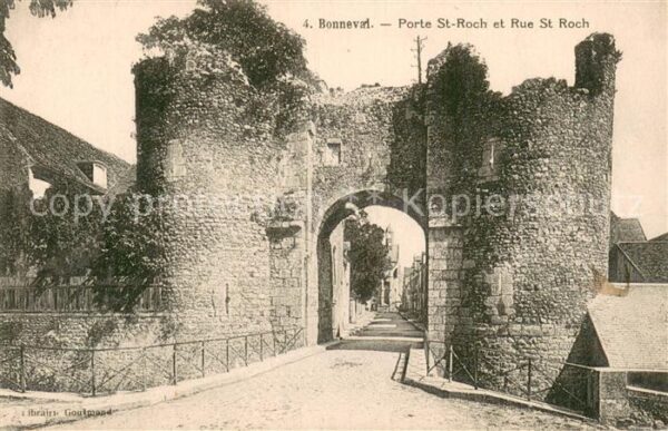 Bonneval 28 d Eure-et-Loir Porte St Roch et  Rue St Roch