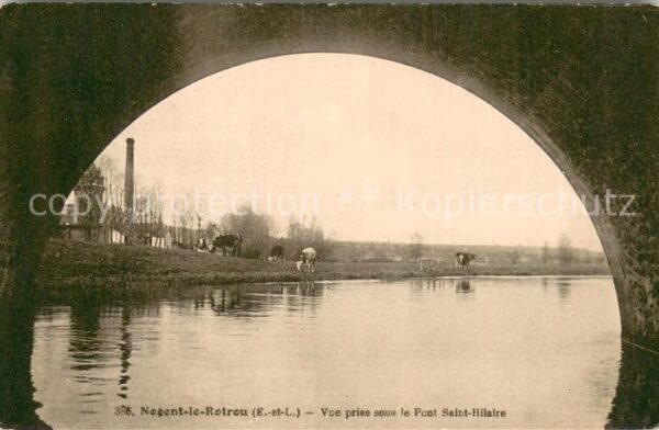 Nogent-le-Rotrou Vue prise sous le Pont Saint Hilaire