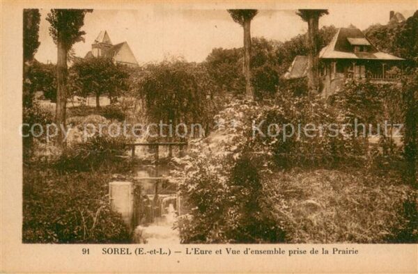 Sorel 28-Moussel Eure-et-Loir Eure et Vue d’ensemble prise de la Prai