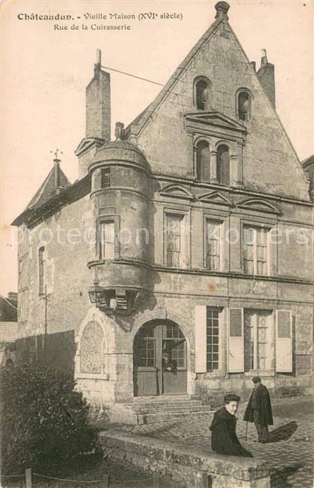 Chateaudun 28 Eure-et-Loir Vieille Maison XVIe siècle Rue de la Cu