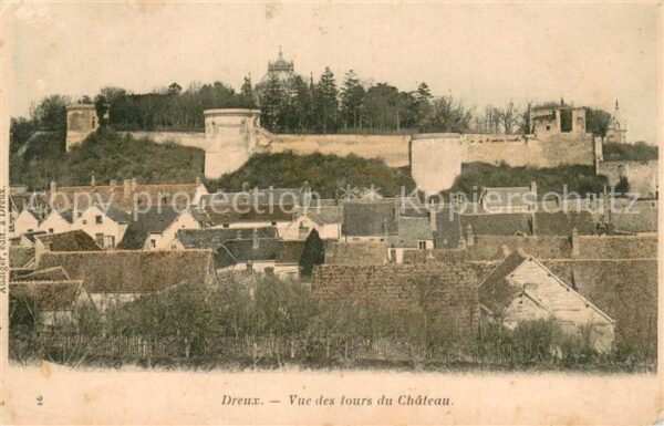 Dreux 28 Vue des tours du Chateau