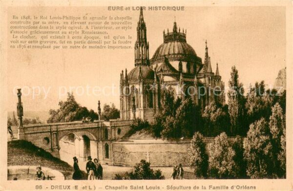 Dreux 28 Chapelle Saint Louis Sépulture de la Fa