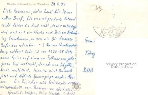 Muenster Wallis Valais Kanton Teilansicht – Bild 2