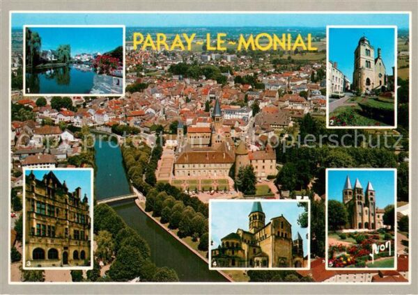Paray-le-Monial 71 Fliegeraufnahme La Bourbince - La Tour