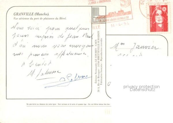 Granville 50 Manche Fliegeraufnahme Port de plaisance du He – Bild 2