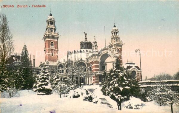 Zuerich ZH Tonhalle im Winter