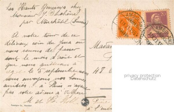 Colombier  NE et les Alpes – Bild 2