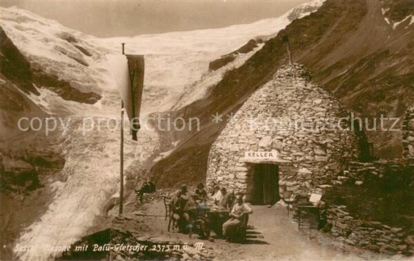 Sassal Masone GR Pension Restaurant mit Palü Gletscher