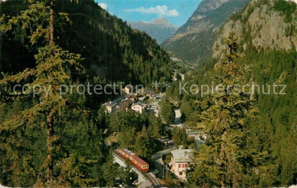 Chatelard Frontiere 74 Chemin de fer Martigny Chatelard Camoni