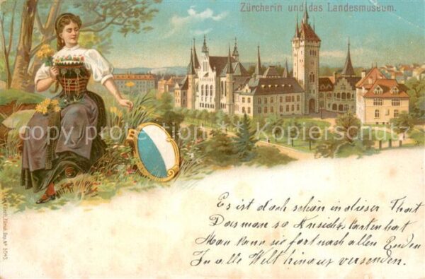 Zuerich ZH Zürcherin und das Landesmuseum