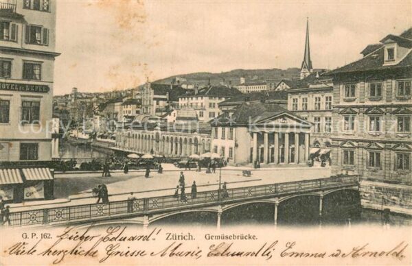 Zuerich ZH Gemüsebrücke