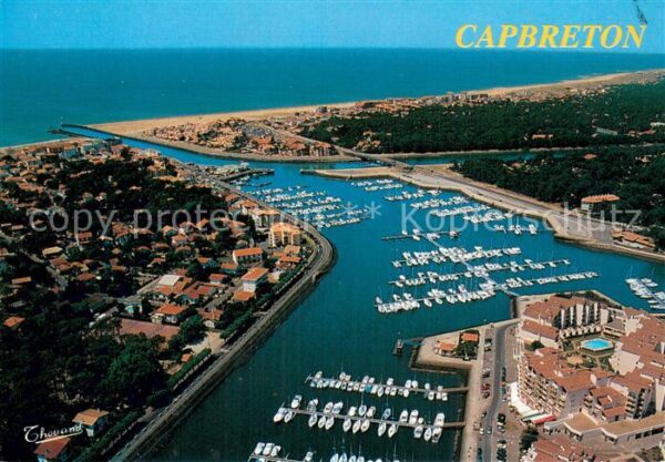Capbreton Le port Vue aerienne